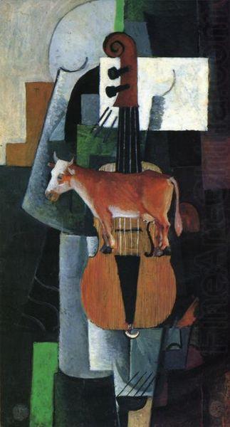 Kazimir Malevich Cow and Fiddle china oil painting image